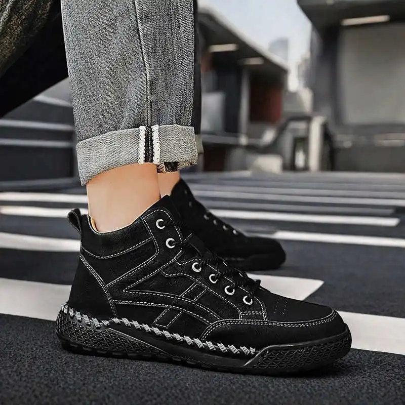 

Normal Leather Lace-up Running Shoes Skateboarding Tenis Basketball Sneakers For Men 43 Sports Hospitality Special Use