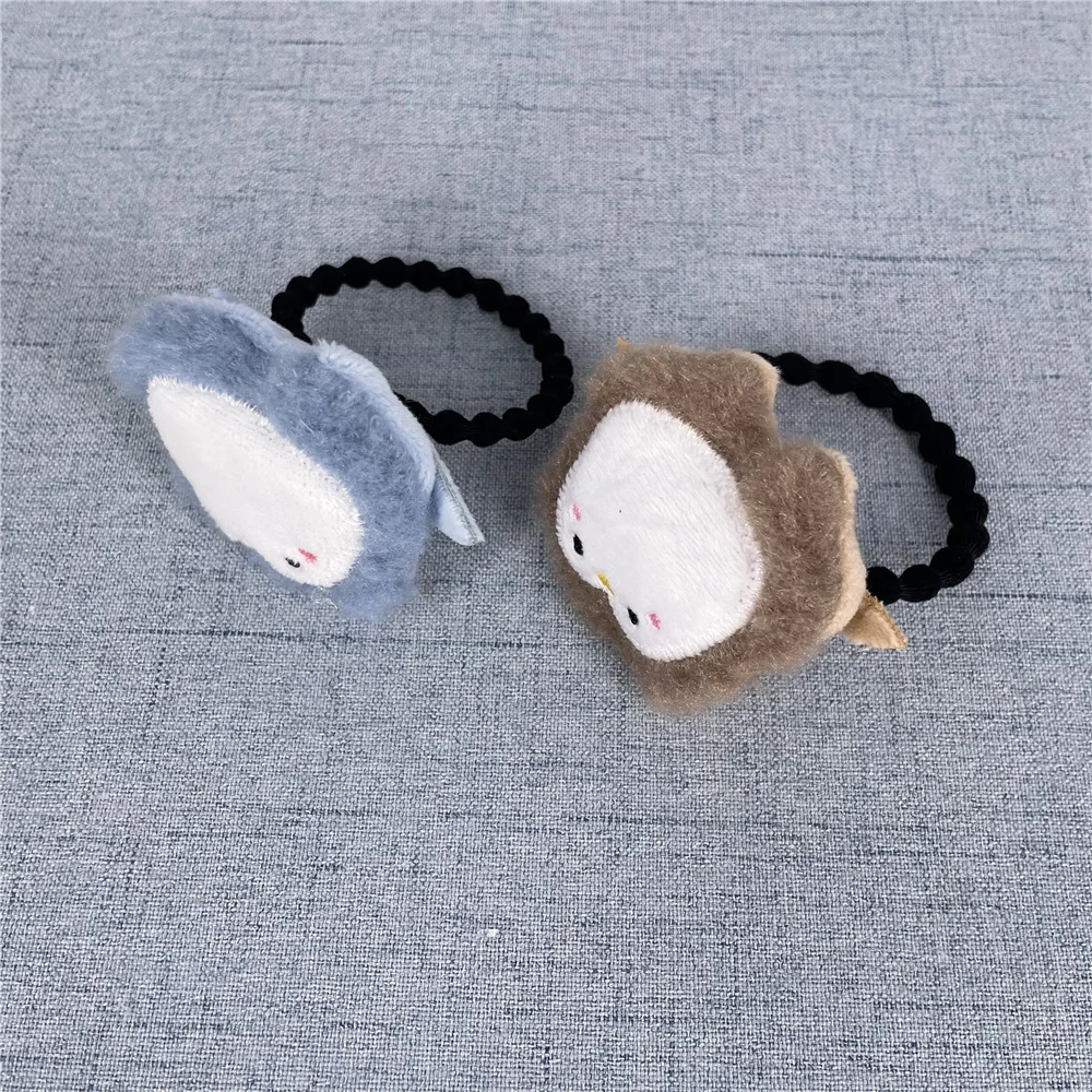 50個入り-2色、小さな5cmのペンギンヘアタイ、ヘアバンドゴムロープ