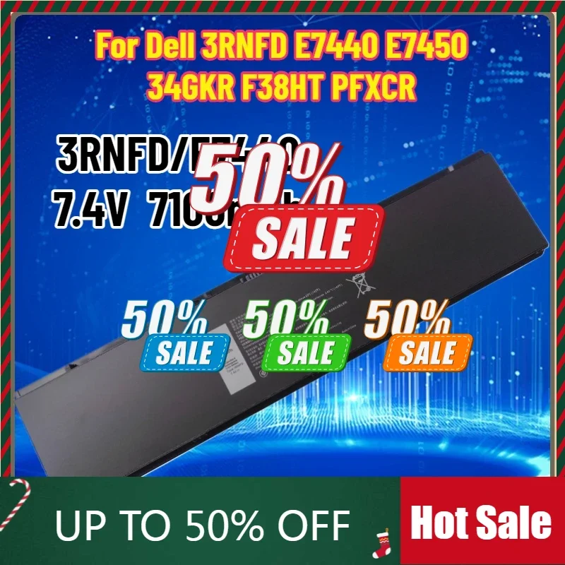 

New 7.4V 54Wh 3RNFD V8XN3 Laptop Battery for Dell Latitude 14 E7440 E7450 E7420 Series G95J5 34GKR 0909H5 0G95J5 PFXCR