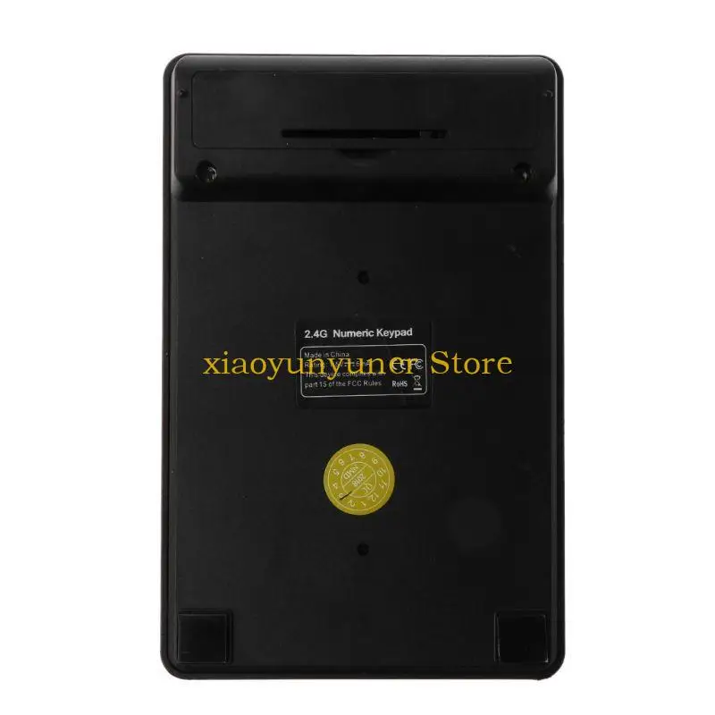 P9JB 19-Key Keypad Numerik 2.4GHz Nirkabel Numpad USB Receiver Mini Keyboard 5 Juta Waktu Kehidupan untuk Komputer PC Laptop