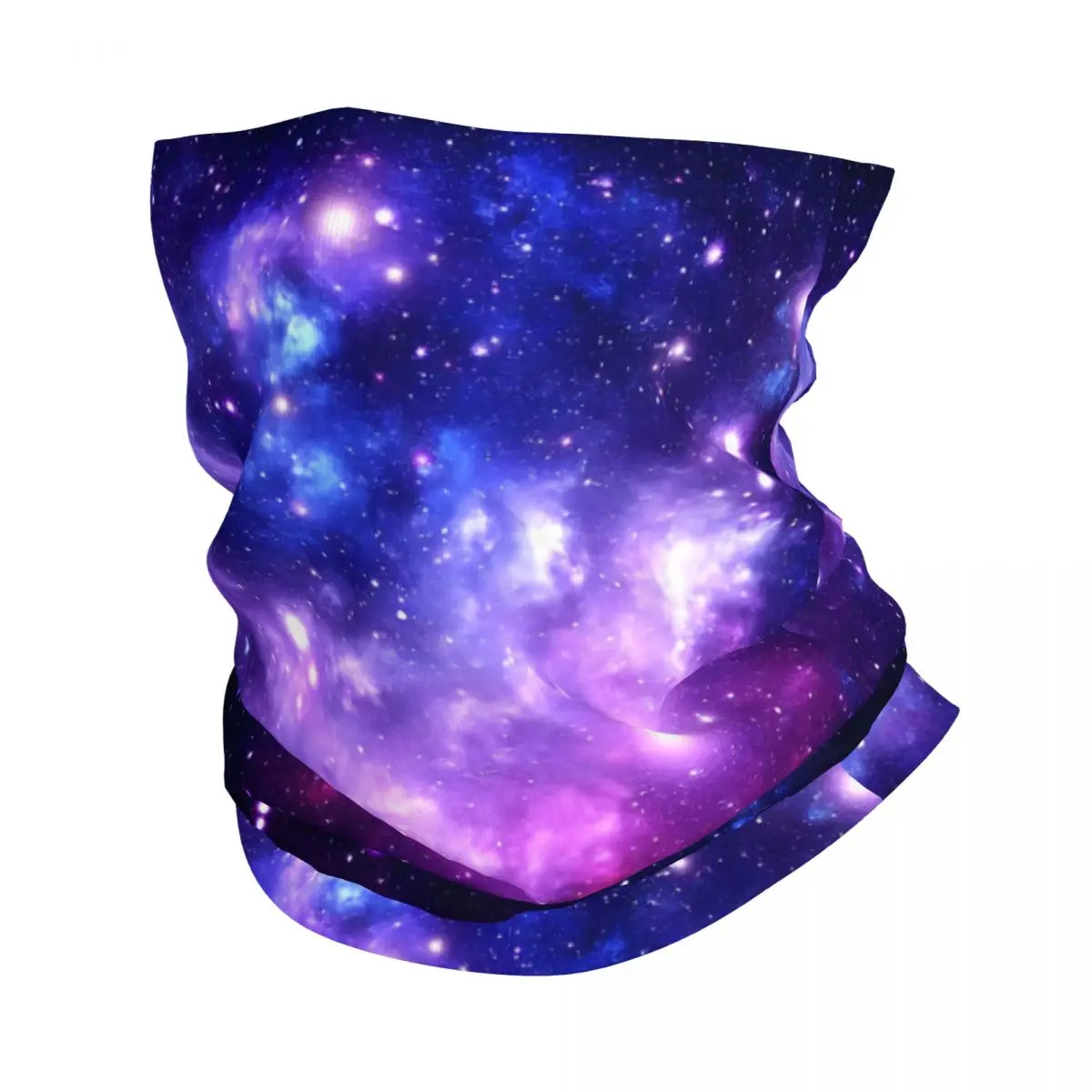 Purple Blue Galaxy Bandana Neck Cover Wrap Scarf Balaclava Cycling Unisex Adult Breathable