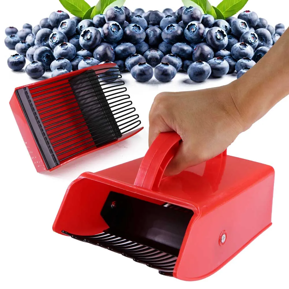 

Portable Handheld Berry Blueberry Pickers Metal Comb Rakes Picking Collection Farm Orchard Harvester Berries Collecting Scoop