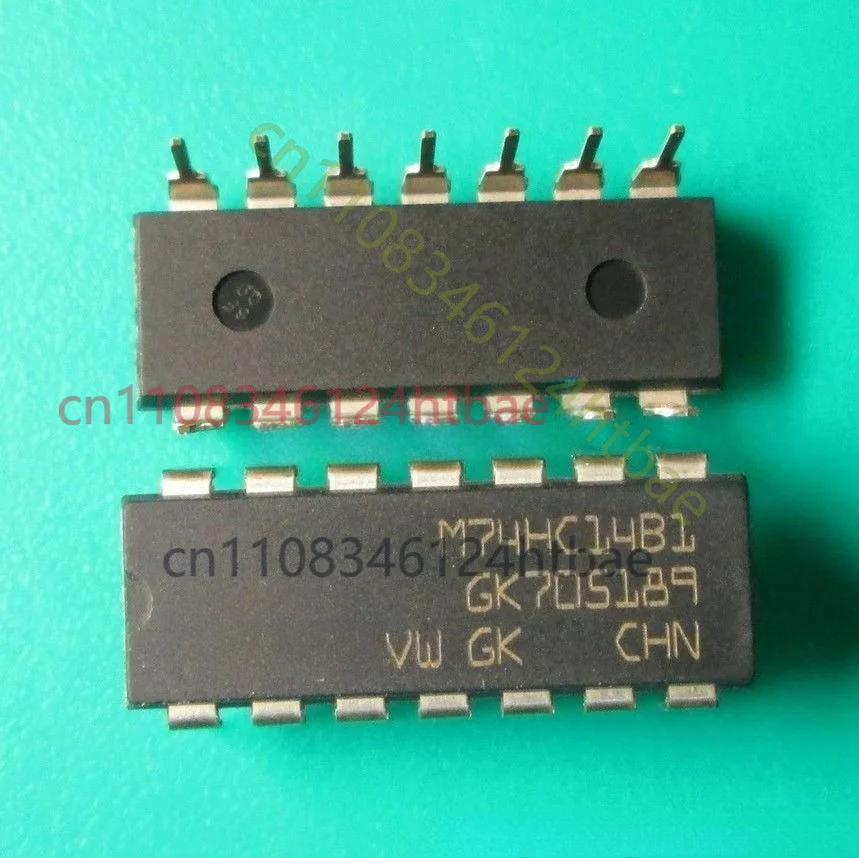 For 10PCS M74HC14B1 M74HC1481 DIP-14ST ST Hex Schmitt Inverter CMOS Logic IC New Original