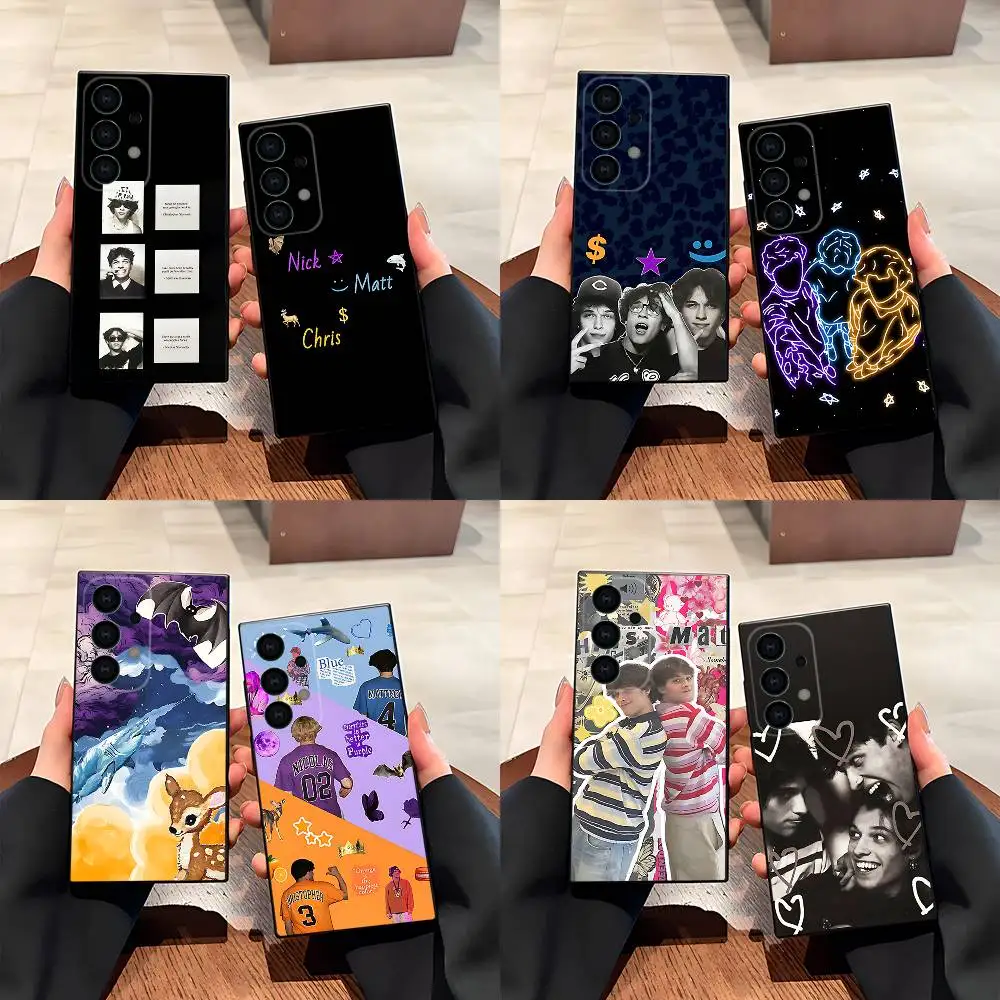 حافظة هاتف S-Sturniolo T-Triplets لهاتف سامسونج S25، S24، S21، S22، S23، S30، Ultra، S20، Plus، Fe، Lite، 5G غطاء أسود #1