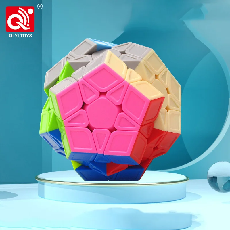 QiYi-Espelho Pirâmide Zongzi Maple Leaf Series Cubo Mágico, Quebra-cabeça de Impressão de Espelhos SQ1, Brinquedos Educativos Precoce, 26 Estilos