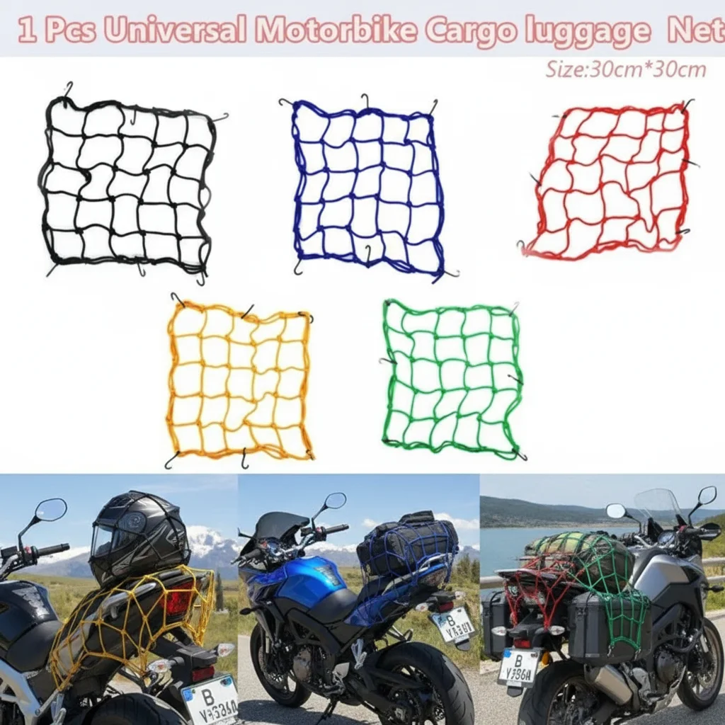 

Мотоциклетный шлем, сетка для хранения грузов, крючок-органайзер, сетка для багажа, 1 шт., универсальное использование