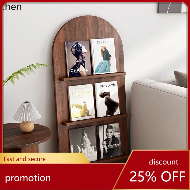 

CZ Bookshelf Living Room Book and Newspaper Rack Magazine Floor Display Wall Storage Rack