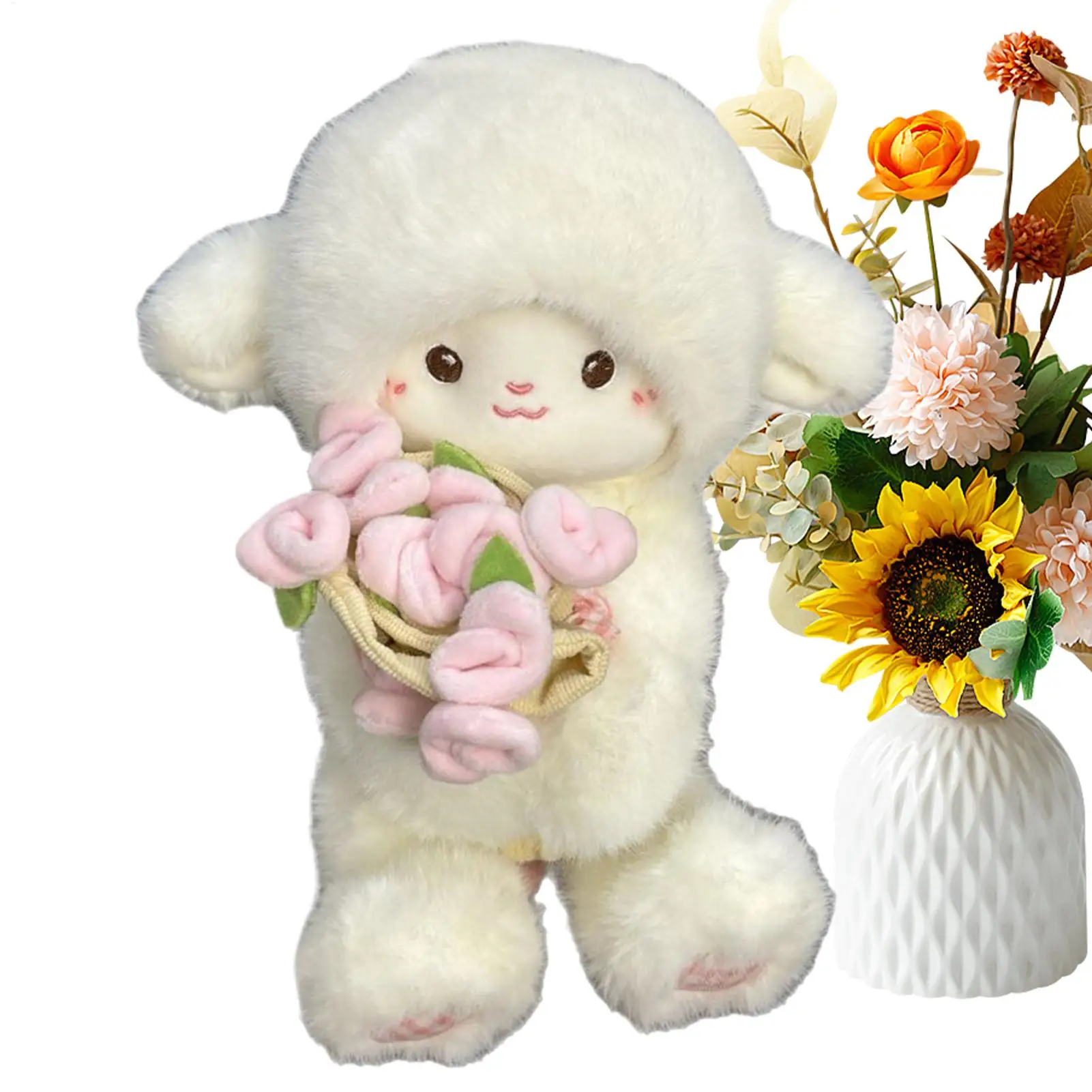 

Детское ягненко, плюшевая игрушка 30 см, приятная мягкая кукла, ягненок, плюшевая мягкая игрушка для спальни, гостиной, дивана, кровати, автомобиля