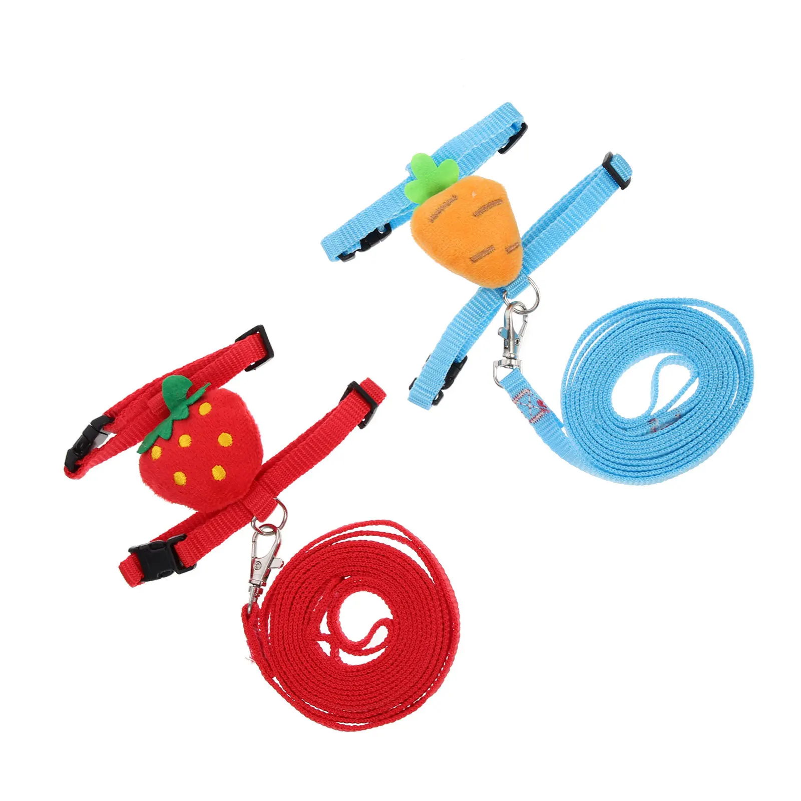 

2Sets Pet Leash Adjustable Rabbit Harness Durable Bunny Leash Harness Set Small Pet Breathable Traction Rope Bunny Decor