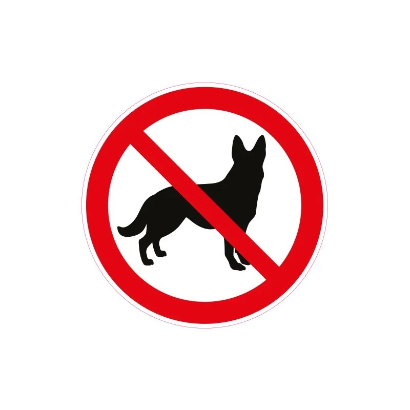 

Warning Sign German Shepherd Not Allowed Dog Sticker Warning Emergency-