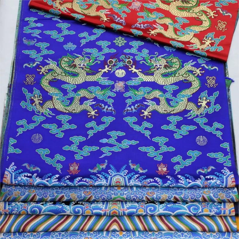 

Древние костюмные халаты в китайском стиле, Cheongsam, вечерние платья и ткани для украшения пленки, жаккардовая парча, тканый шелковый атлас