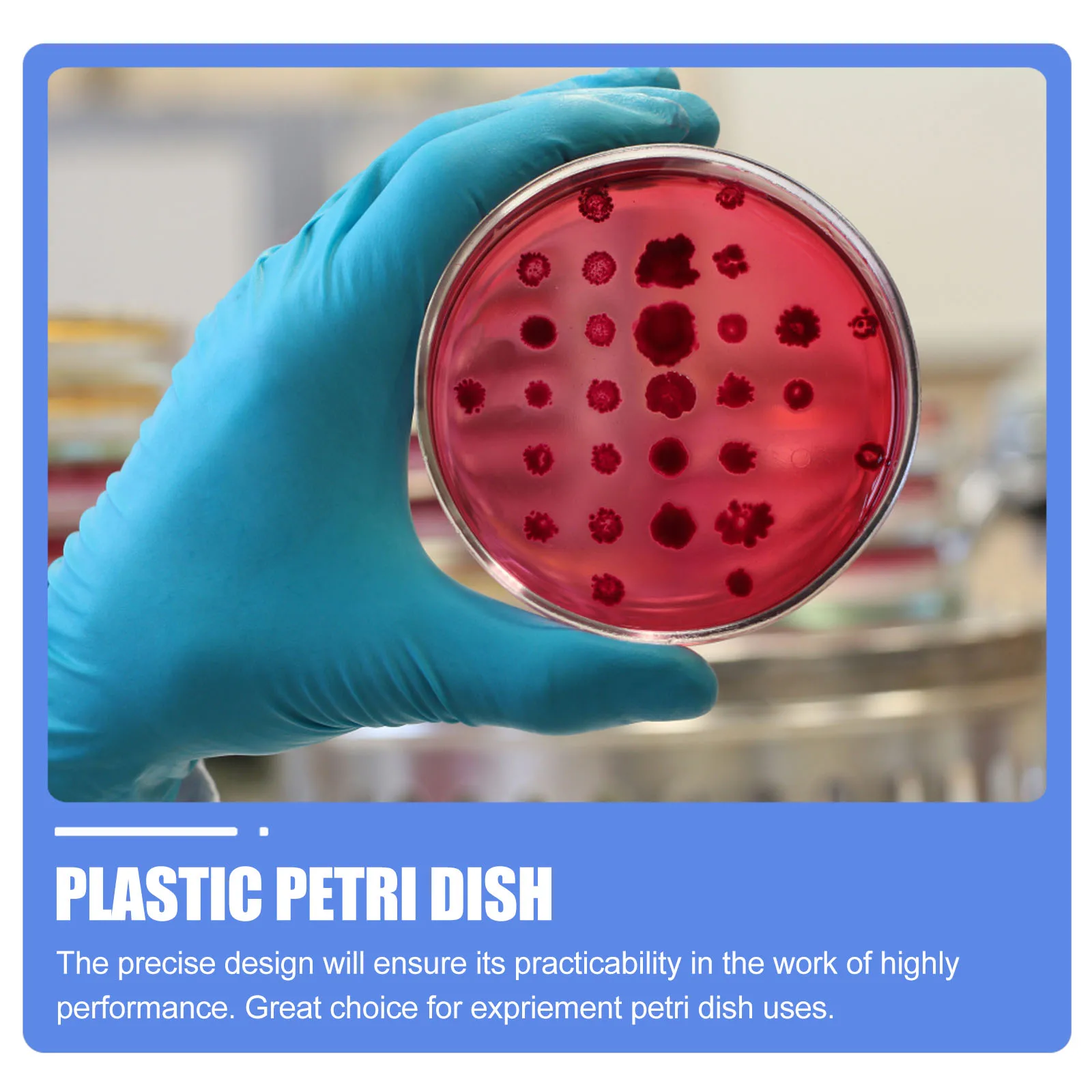 

20 Pcs Plastic Petri Dish Culture Dishes with Lid Speaker Cover