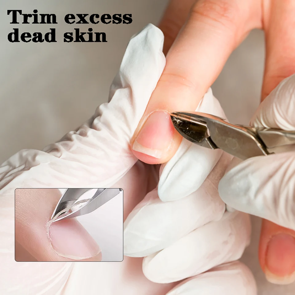 SALVMARY tijeras de acero inoxidable para cutículas recortador de piel muerta para manicura 6