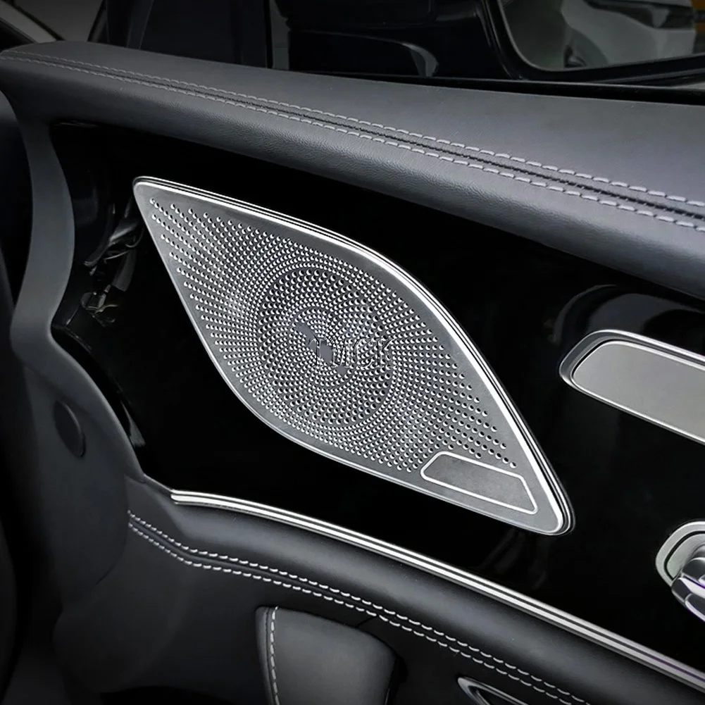 NEW For Mercedes Benz CLS Class C257 AMG GT50 2018-2023 Stainless Steel Car Accessories Front Rear Door Audio Speaker Cover Trim