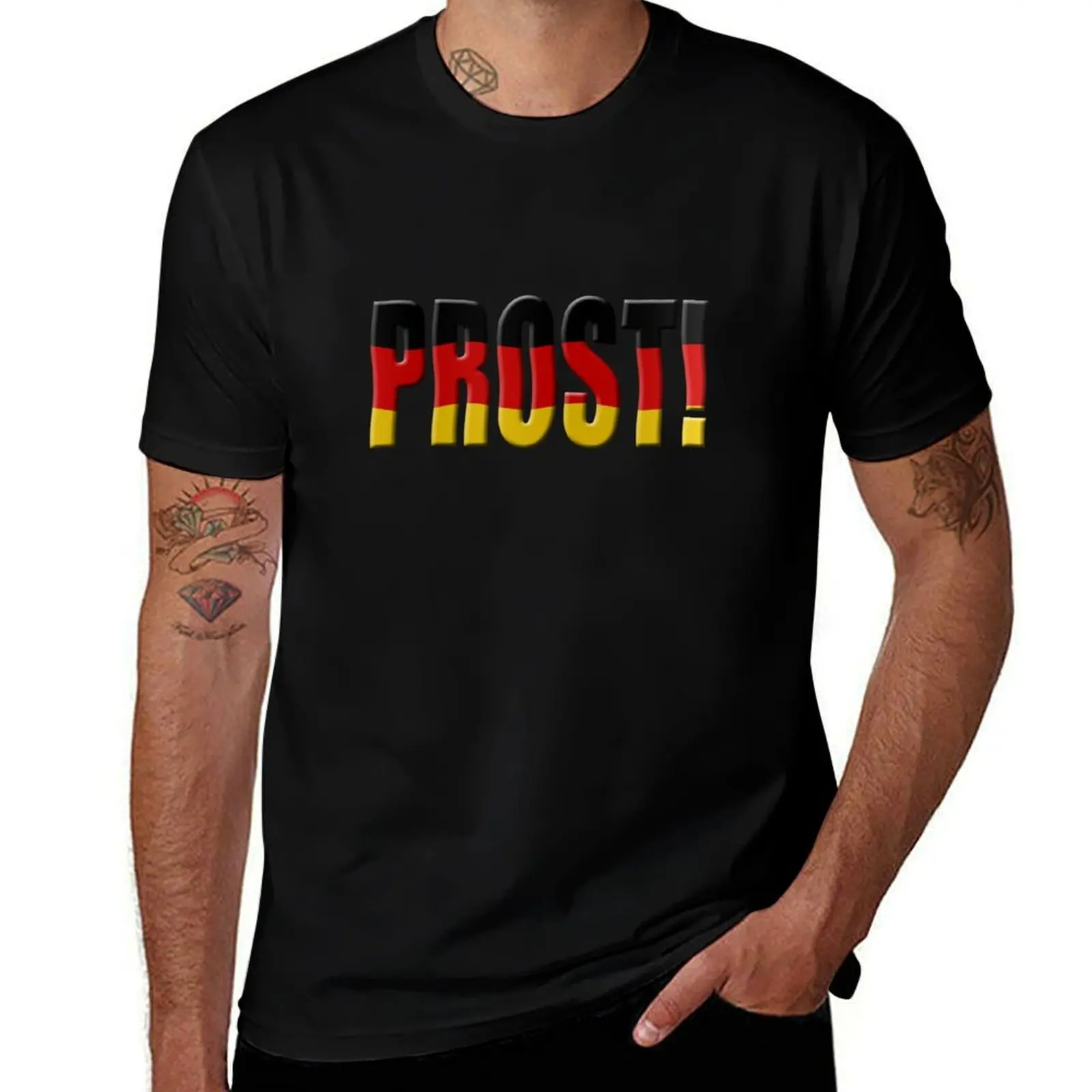 

Prost! German flag T-Shirt Classic Print Short Sleeve Shirt