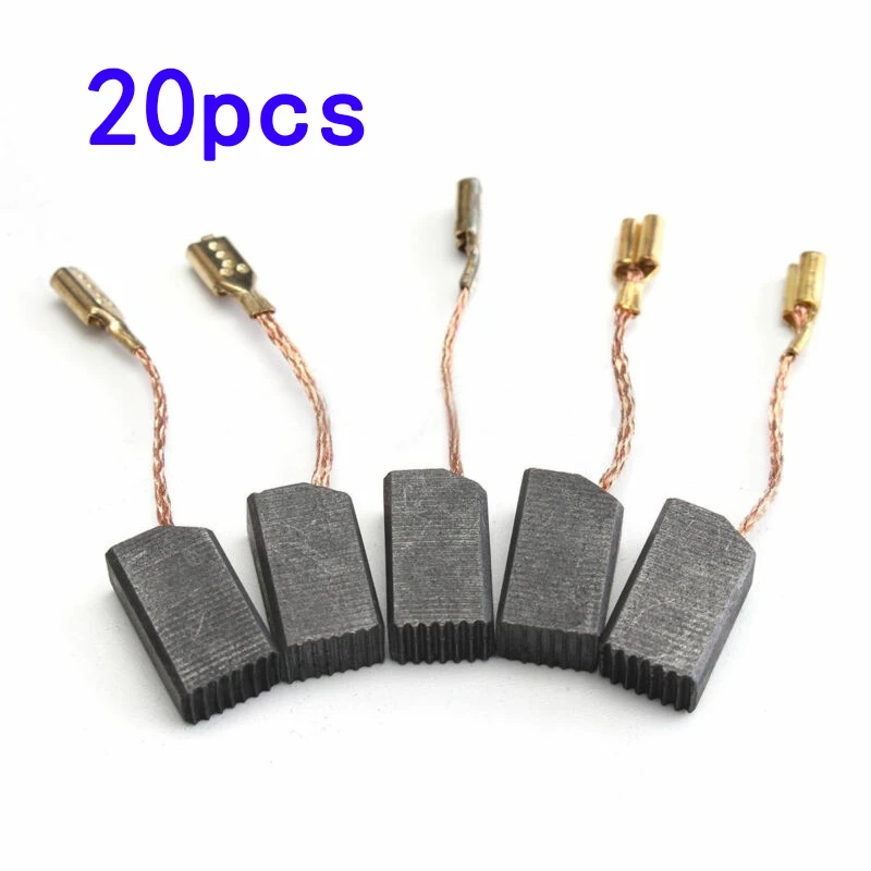 20Pcs 6*8*14mm Motor Carbon Brushes Set For Electric Drill Angle Grinder Carbon Brushes Power Tool Accessories