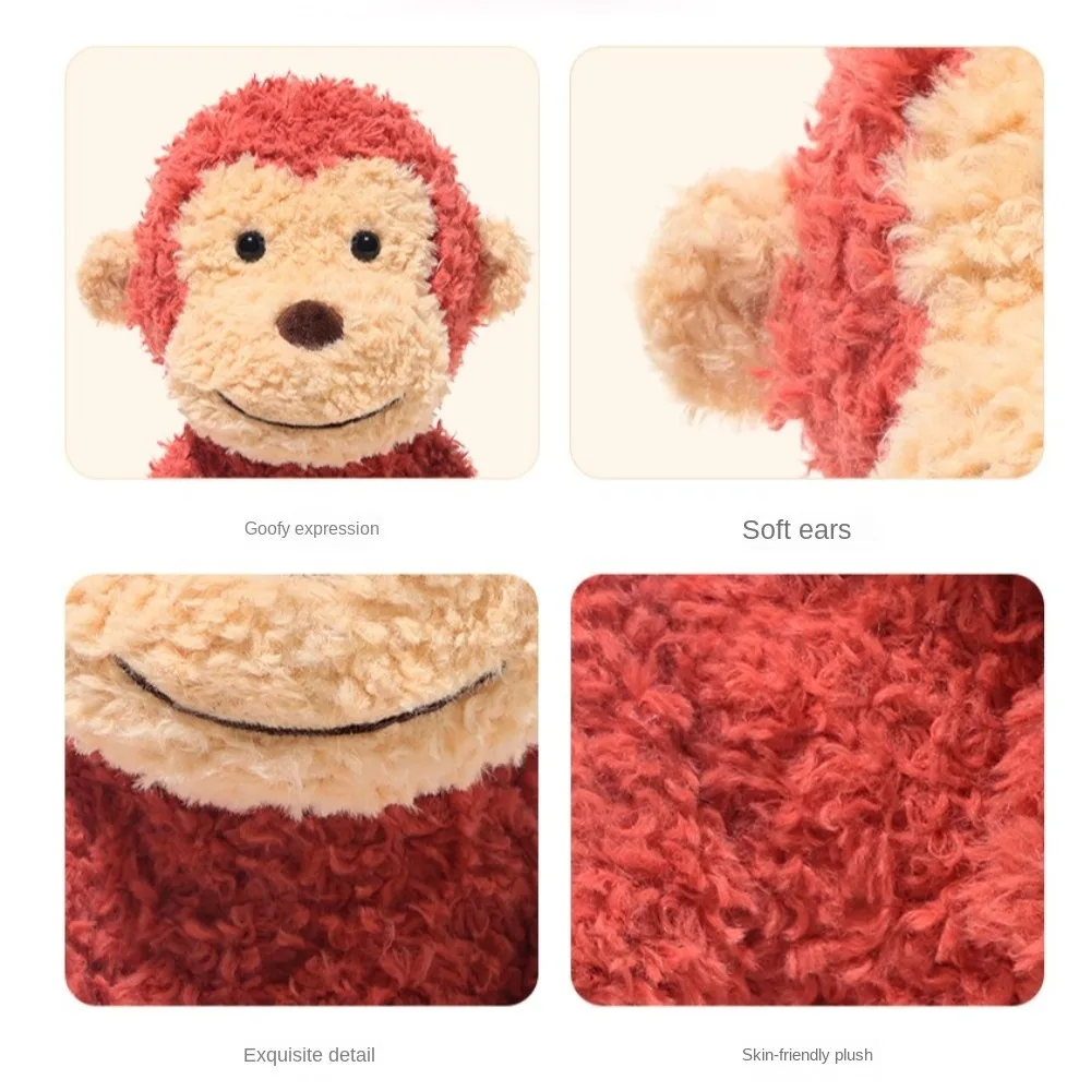 Bambole di accompagnamento per bambini Cane Scimmia Peluche Bambola Pecora Rana Animali Peluche Maiale Morbido Coniglio Fluffy Doll Regalo di compleanno