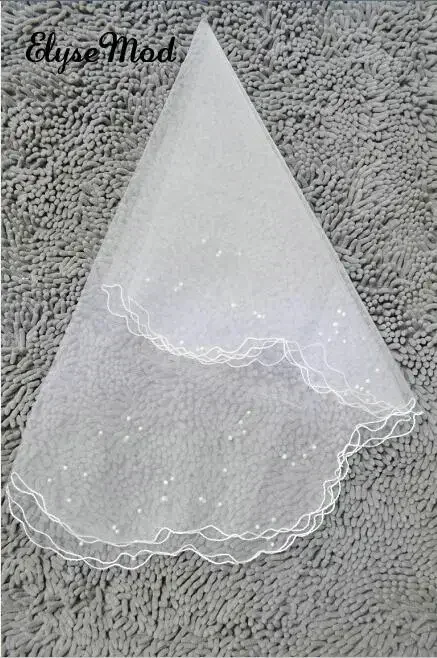 

Однослойные свадебные аксессуары белого цвета слоновой кости, простая короткая бусина Noiva Curto, новая фата