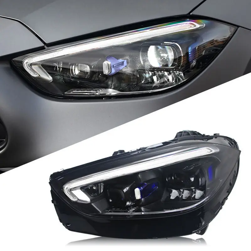 

Suitable For 22-24 Mercedes-Benz C-Class W206 Headlight Assembly Modified LED Daytime Running Light Turn Signal Lens Headlight