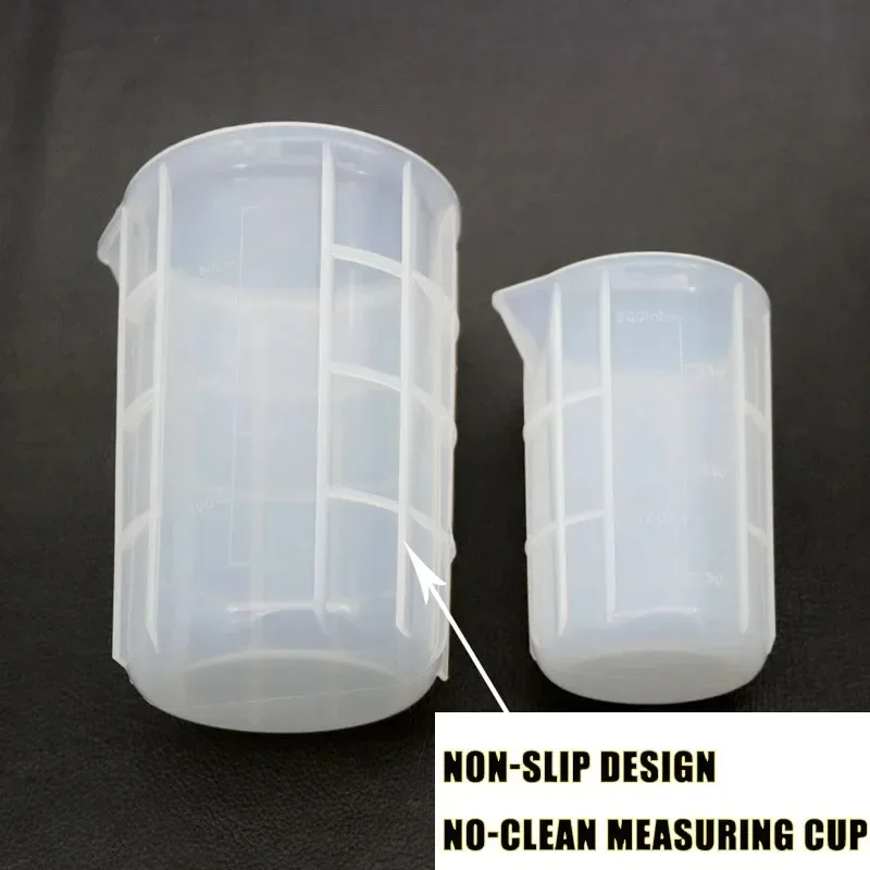 

100ML-750ML Silicone Measuring Cup Split DIY Dental Mix Mixing Place Cup Multi-functional Epoxy Baking Lab Tool New