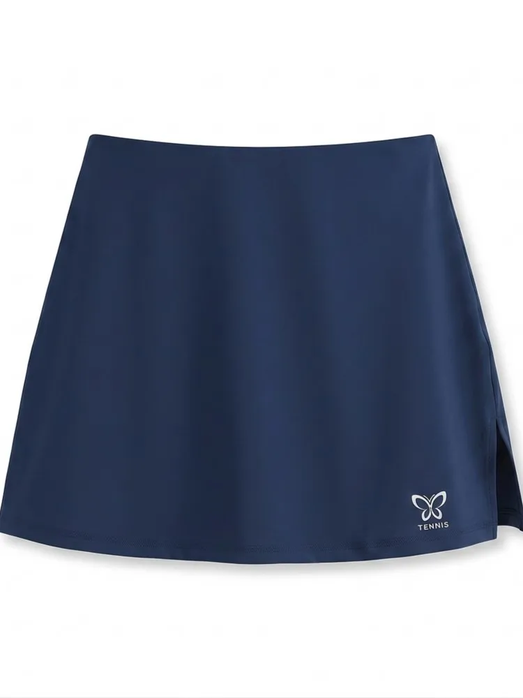 Plus Size Women Safe Sports Skirt Workout Tennis Skirts Home Dancing Cycling Fitness Shorts High Waist Quick Dry Running Skorts