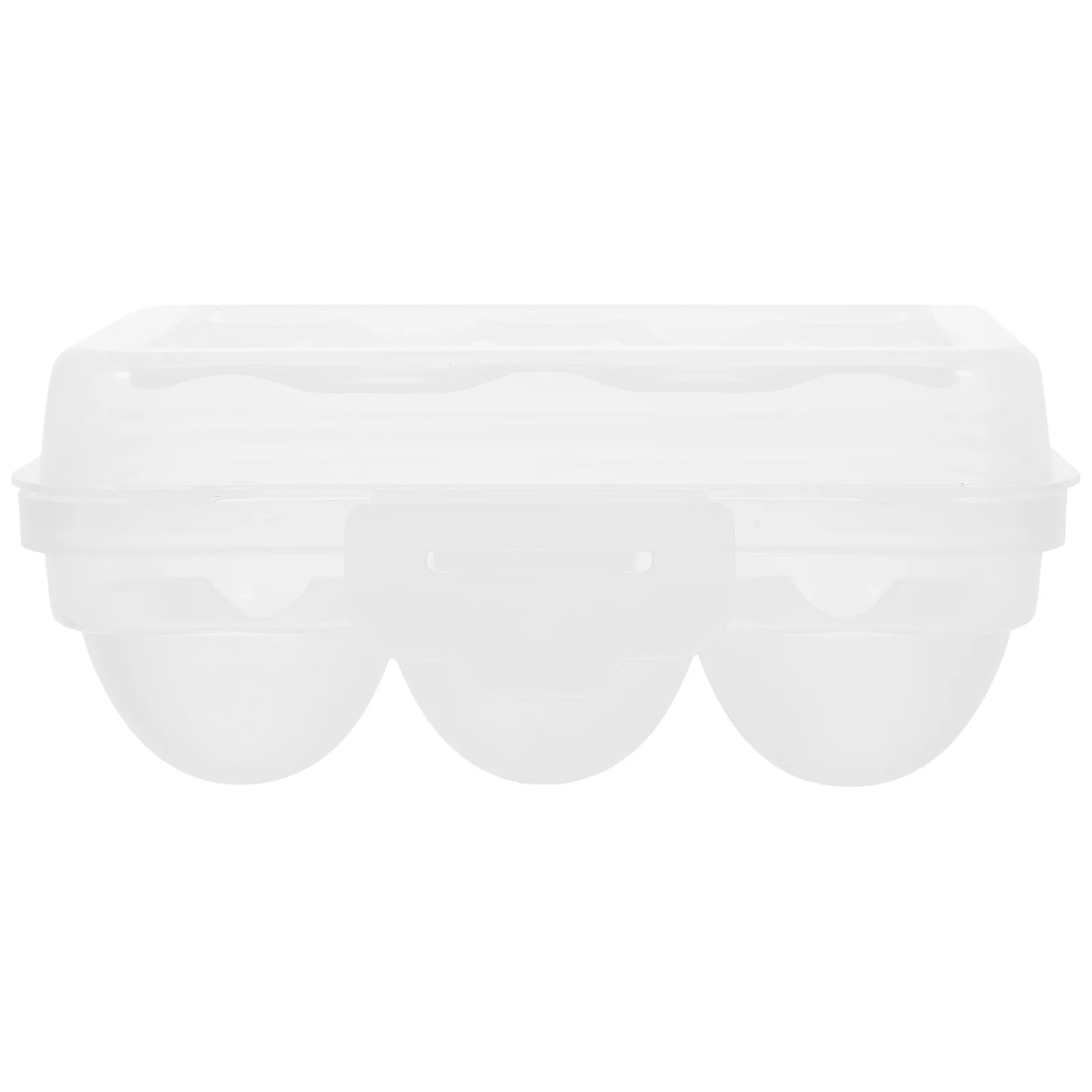 

Portable Camping Egg Holder Shockproof Anti-Breakage Flat Design Clear Plastic Egg Organizer for Outdoor Picnic Travel