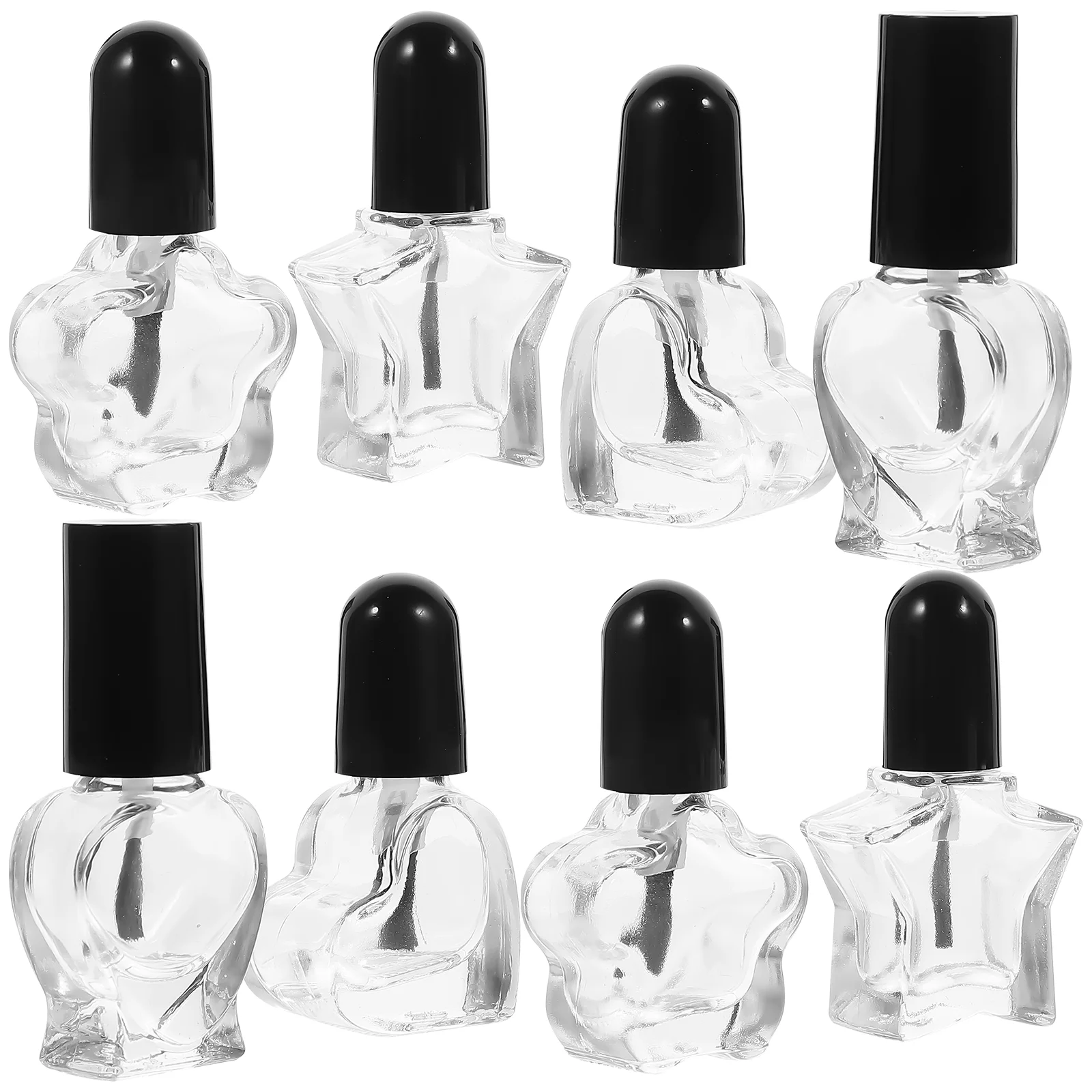 

12 Pcs Sheer Nail Polish Bottle Pack Container Female Manicure Supply Storage Empty Varnish