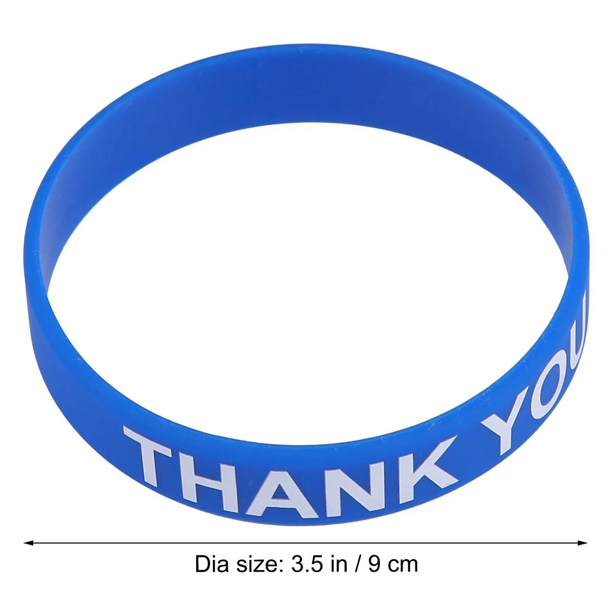 2 個ありがとうリストストラップシリコンソフト肌に優しい快適なフィット感スタイリッシュな手の装飾クリアプリント長持ちする使用