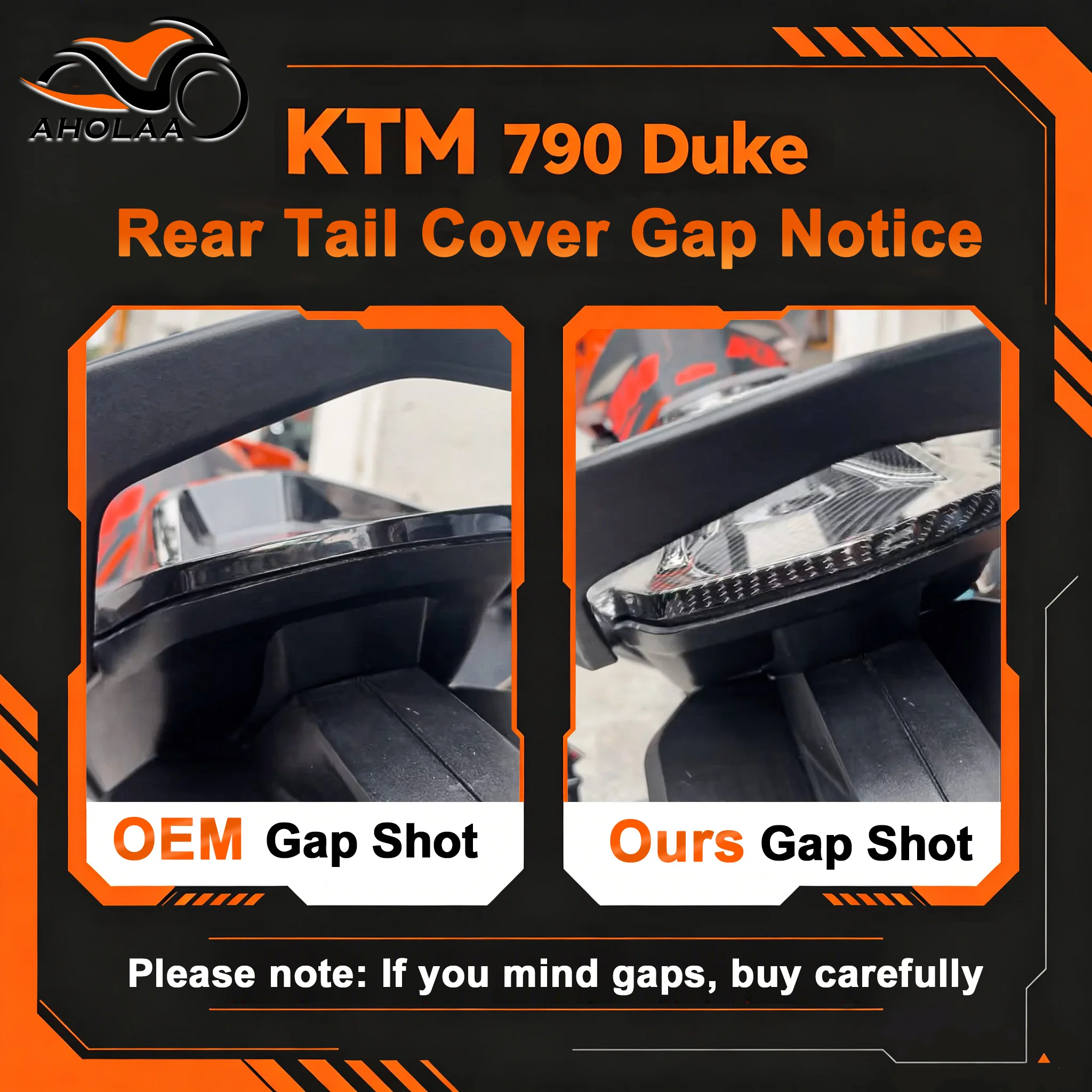 Para duke 790 890 traseiro pillion passageiro capa de assento carenagem cowl styler spoiler para ktm duke790 2018-2023 acessórios da motocicleta