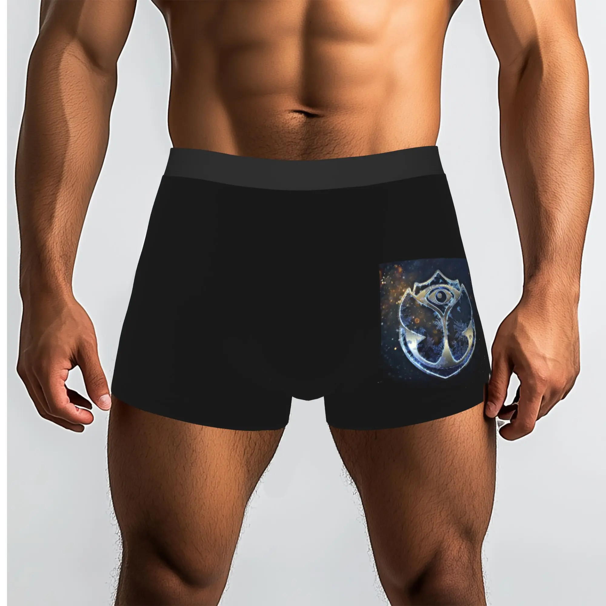 Custom Tomorrowland  Underwear Men Stretch Music Festival Boxer Briefs Shorts Panties Soft Underpants For Homme