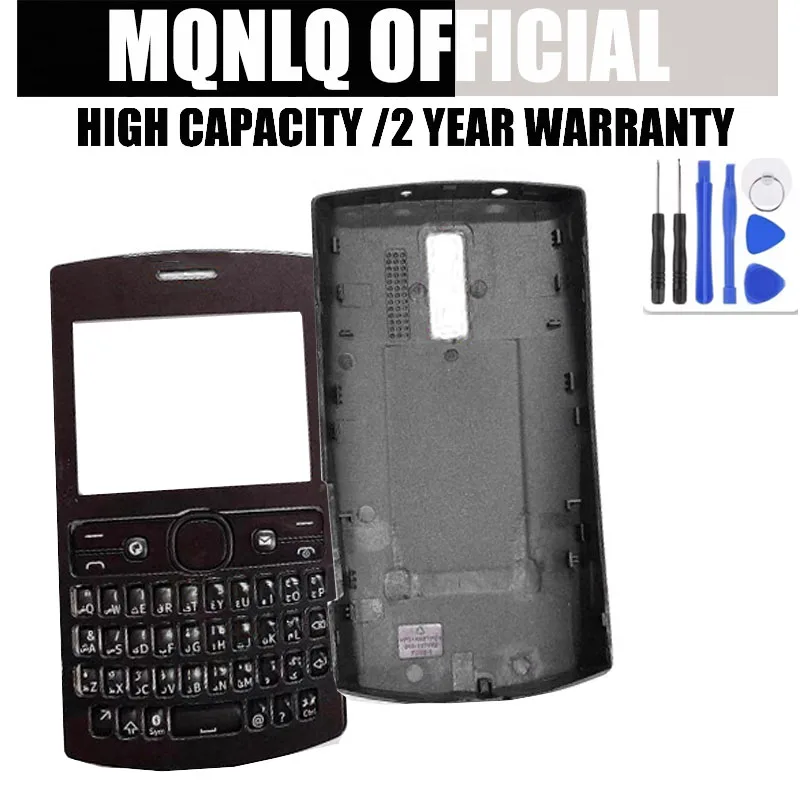 Carcaça completa para Nokia 205, capa protetora, tampa da bateria, moldura frontal, peça de substituição com teclado