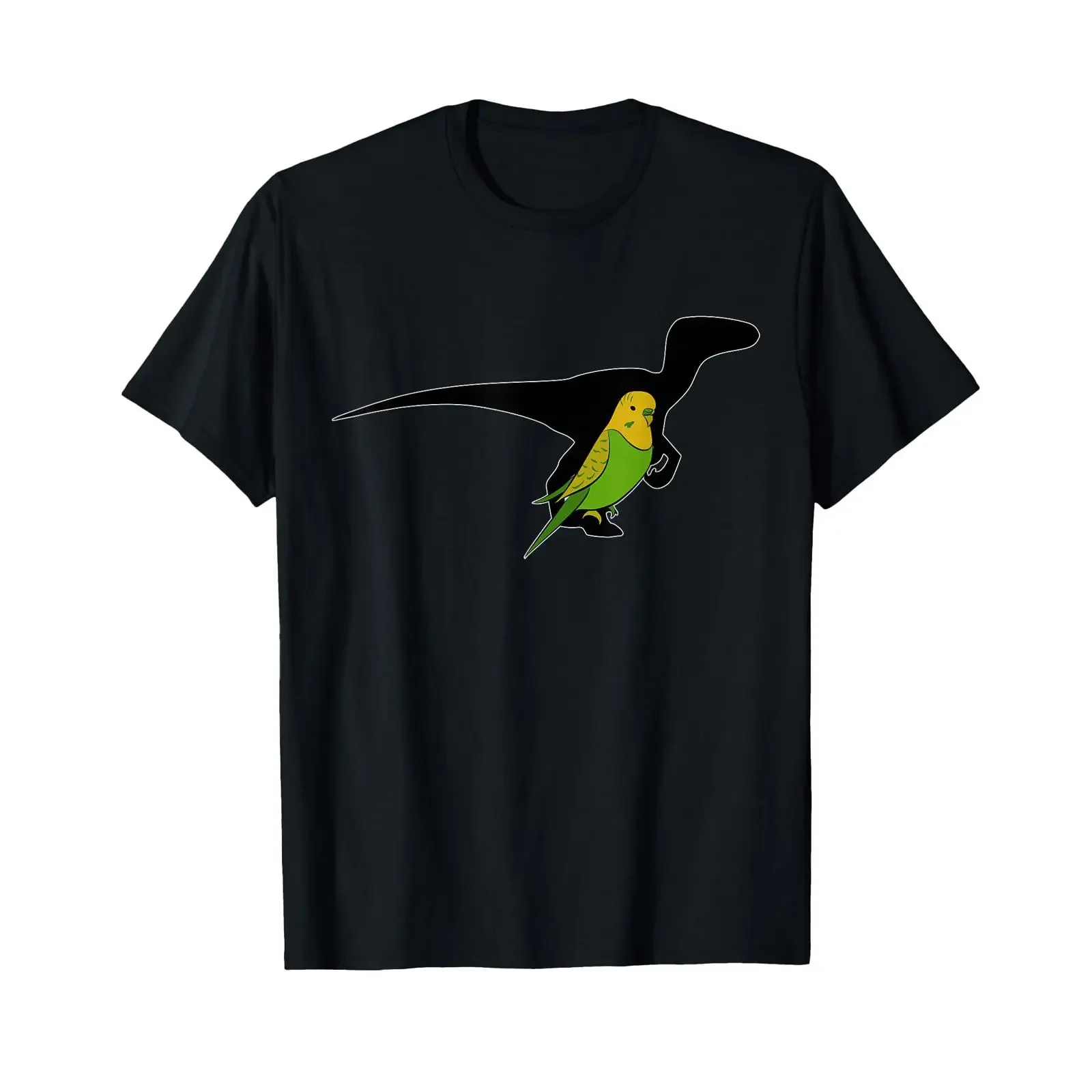 Dinosaur Budgie Budgerigar Bird Pet Parakeet Parrot Animal T Shirt vintage Washed Soft designer clothes Stretched Versatile