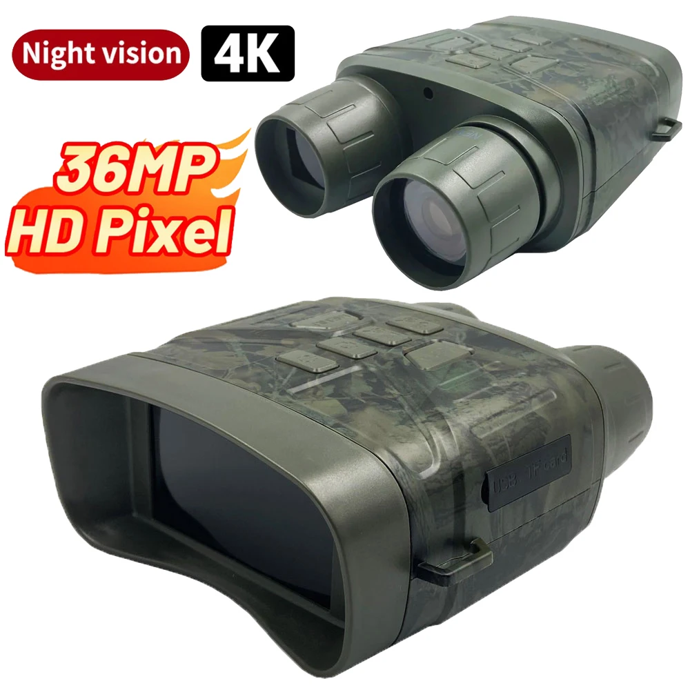 

NV4000 4K UHD 36MP 400M Infrared Night Vision Binocular Portable Mini Telescope Camera 5X Digital Zoom for Hunting Camping