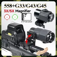 Eotech Tactical G33 G43 3X Magnifier Sight Scope Folding Side Flip G45 5X Magnifiers for 558 Holographic Reflex Red Dot Sights