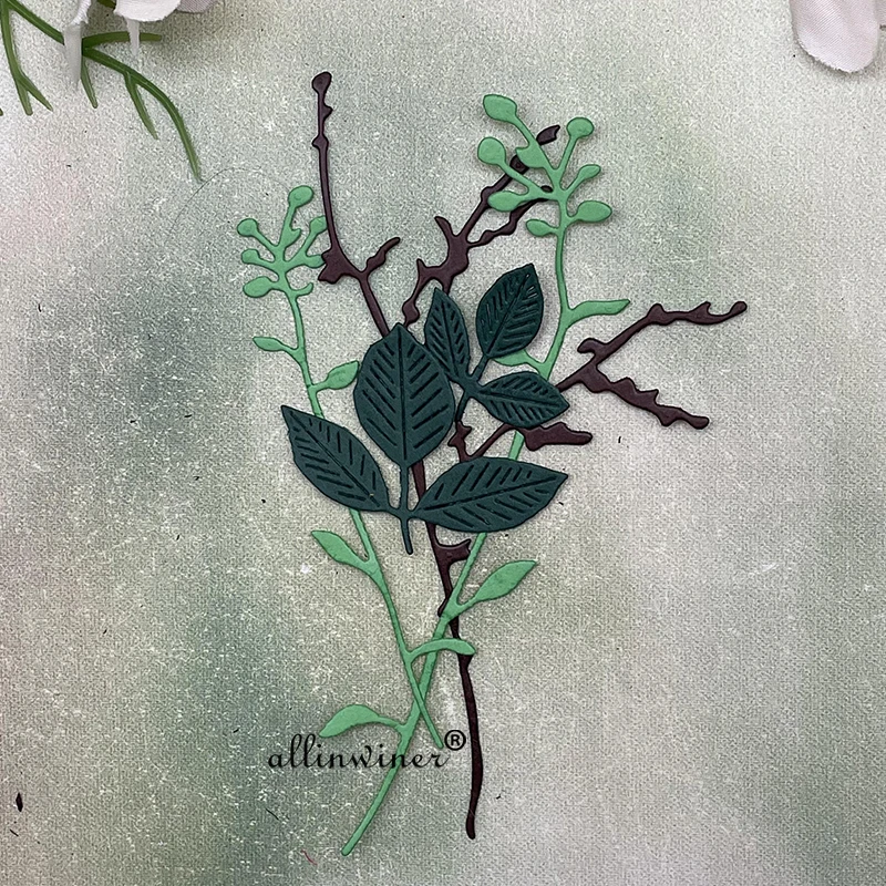 

Fruit tree branch leaves Metal Cutting Dies Stencils Die Cut for DIY Scrapbooking Album Paper Card Embossing