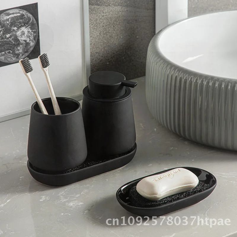 Amazon Explosions Ceramica Gomma siliconica Vernice Sensazione Schiuma Disinfettante per le mani Confezione Press Sub-Pack Shampoo Mousse da bagno Set da due pezzi