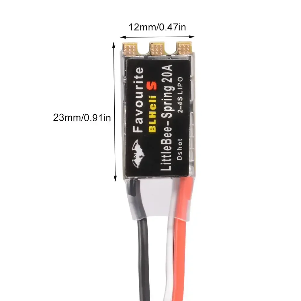 Favorito FVT LittleBee 20A 30A Brushless ESC BLHeli_S Suporte Mulitshot DSHOT Oneshot42 OneShot125 para RC Drone Multicopter