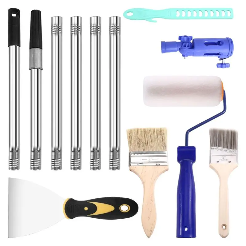 THIVN-Multi-Angle Paint Brush Extender Paint Pole Extension Device For Painting The Ceiling