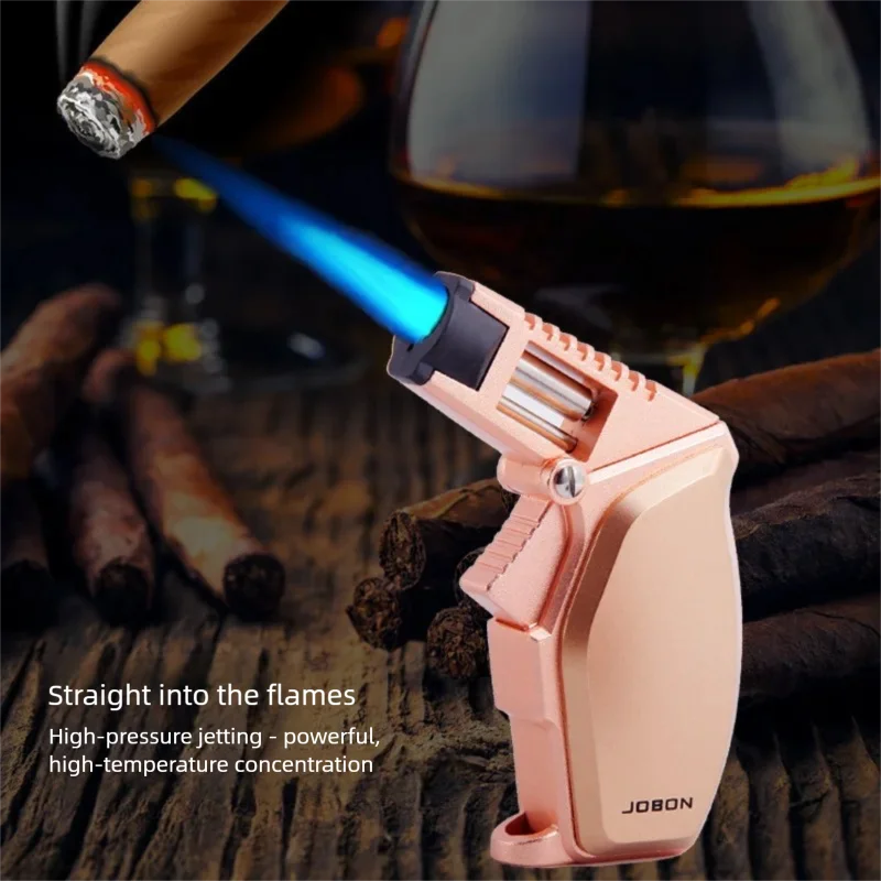 

Jobon Windproof Inflatable Torch Lighter - Pistol-Style Cigar Cigarette Lighter torches lighters butane power lighter flame jet