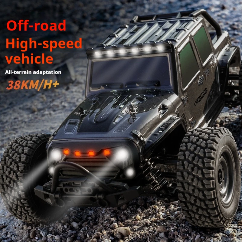 

JJRC High-Speed Off-Road RC Car Four-Wheel Drive Carbon Brush Drift Vehicle Wrangler 38 Speed Remote Control Toy for Boys