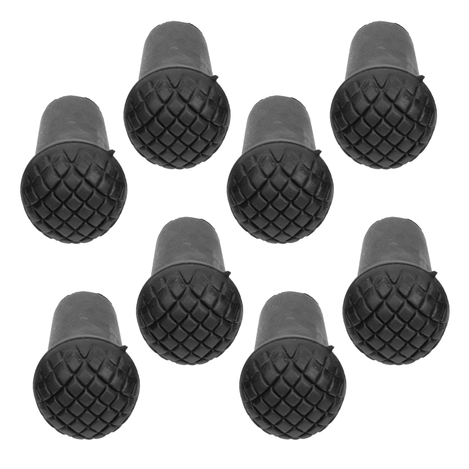 

8Pcs Anti-Skid Rubber Cane Tips Hiking Stick Crutch End Protectors Trekking Pole Accessories Outdoor Crutch Tips