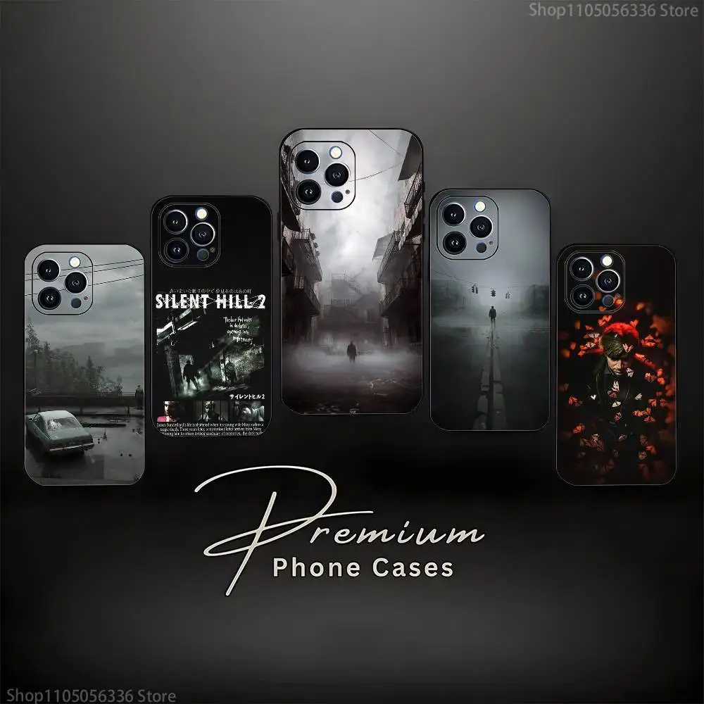 

Silent Hill 2 Videogame Phone Case For iPhone 17,16,15,14,13,12,11 ,Pro Max,XS,X,XR,SE,Mini,8,7,Soft Silicone Black Cover