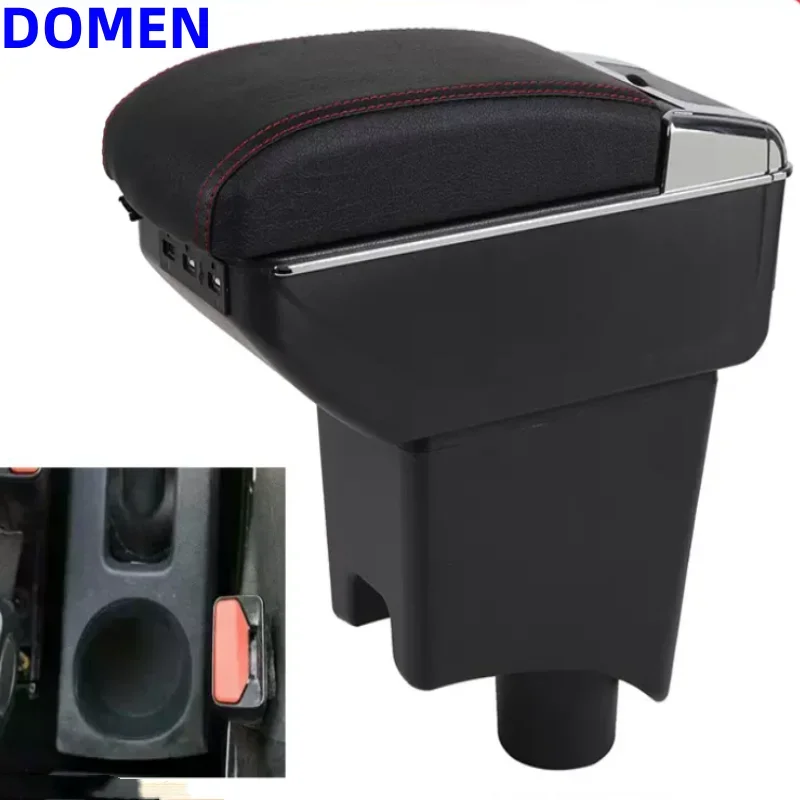 

For Renault Logan 2 Armrest Box For Renault Logan 1-2 Armrest Box Armrest In Car Storage Box For Logan PU Leather