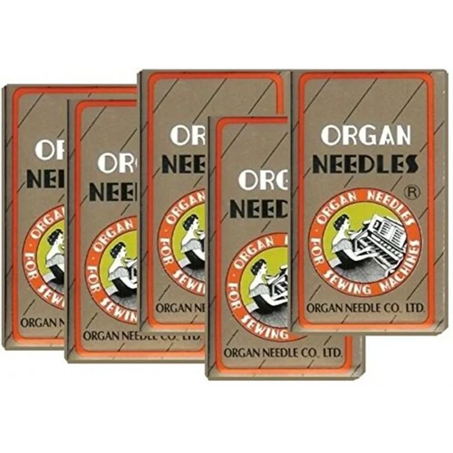 

50 Pieces HOME SEWING MACHINE NEEDLES ASSORTMENT ORGAN SIZE#9, 11, 14, 16, 18 10pcs per size