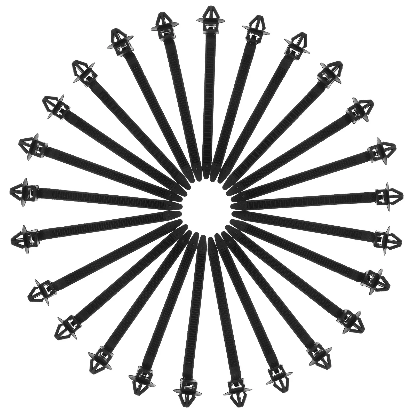 

50Pcs Nylon Push Mount Wire Ties Temperature Resistant Cable Zip Tie Mounts Adjustable for Cable Management Push Mount Wire Ties