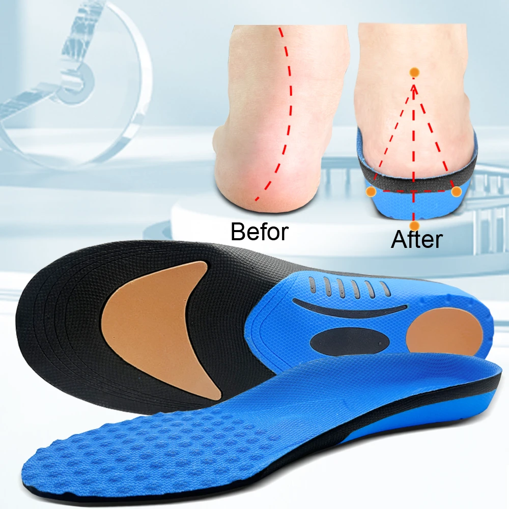 Camping Massage Insoles Orthopedic Arch Support Flat Foot Breathable Cushion for Outdoor Activities Long Walking Comfort