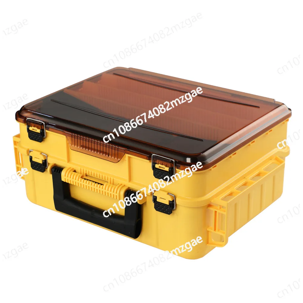 

Большой двухслойный ящик для рыболовных инструментов, ящик для рыболовных снастей, аксессуары для хранения наживки для морской рыбалки большой вместимости