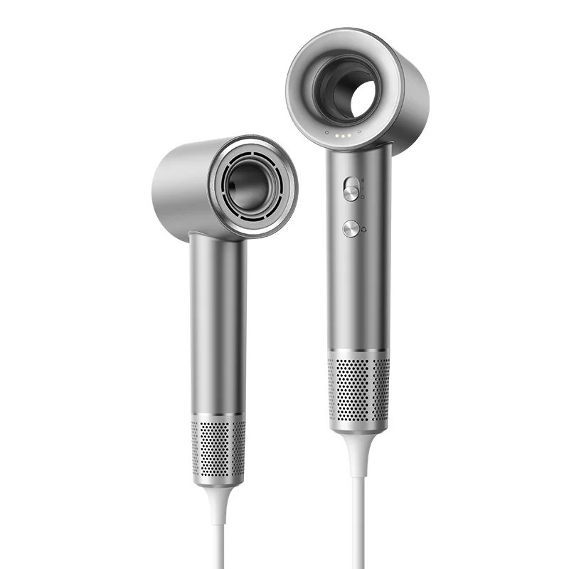 

Высокоскоростной фен без лезвий с интеллектуальным бесшумным двигателем, большая энергия ветра, ионная сушилка для парикмахерской, отели, использование для путешествий на открытом воздухе