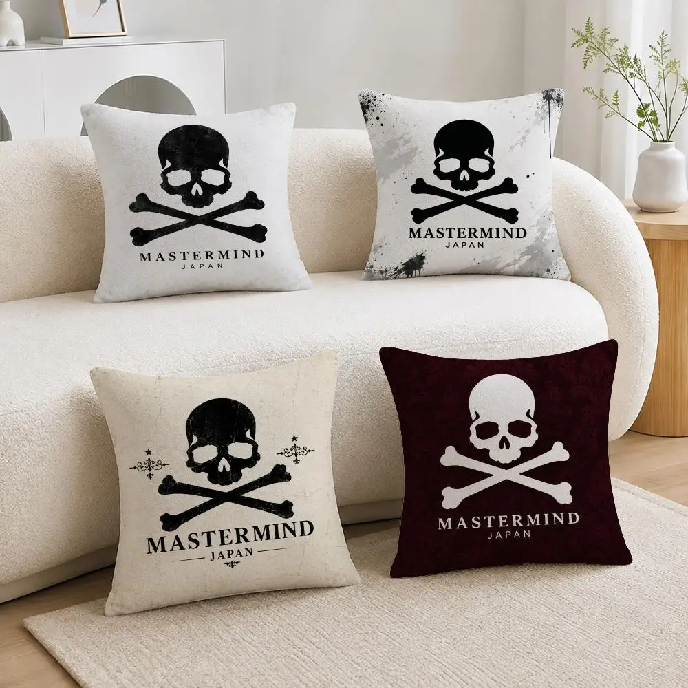Streetwear Brand Mastermind Japan Cushion Cover Soft Plush Cushion Covers Fluffy Throw Pillow Cases for Sofa Bedroom Home Decor