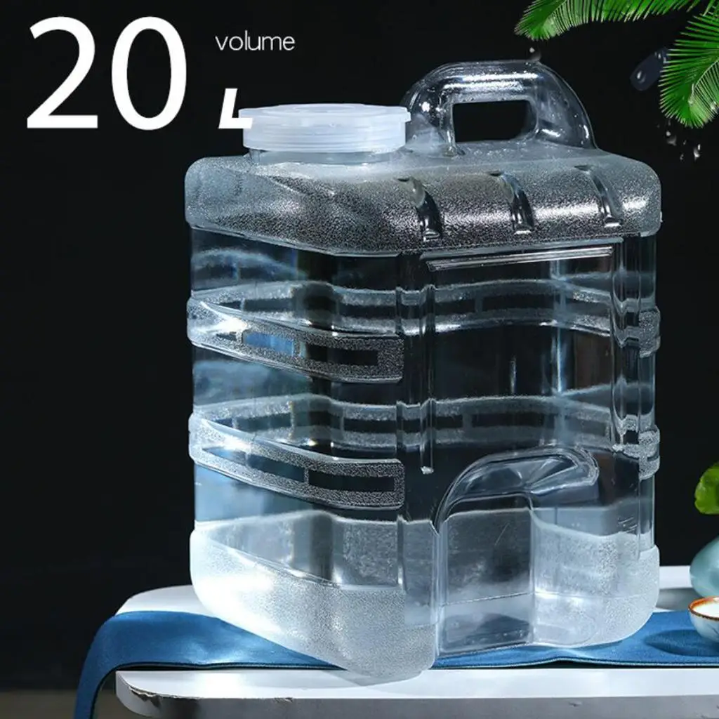 

5-20L Outdoor Mineral Water Bottle Car Camping Drinking Kettle Portable Water Storage Container for Hiking Camping Equipment
